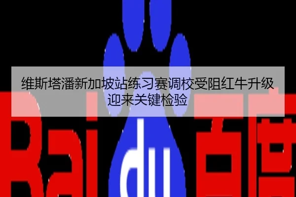 维斯塔潘新加坡站练习赛调校受阻红牛升级迎来关键检验（TOP100）